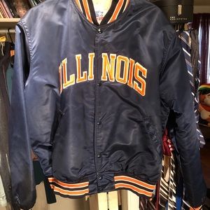 Vintage University of Illinois Starter Bomber